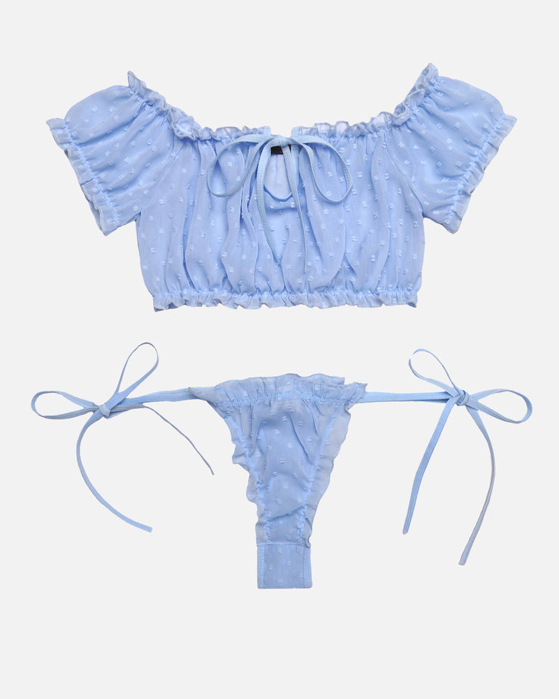 Mesh Butterfly Bra and Panty Set - Cinderella