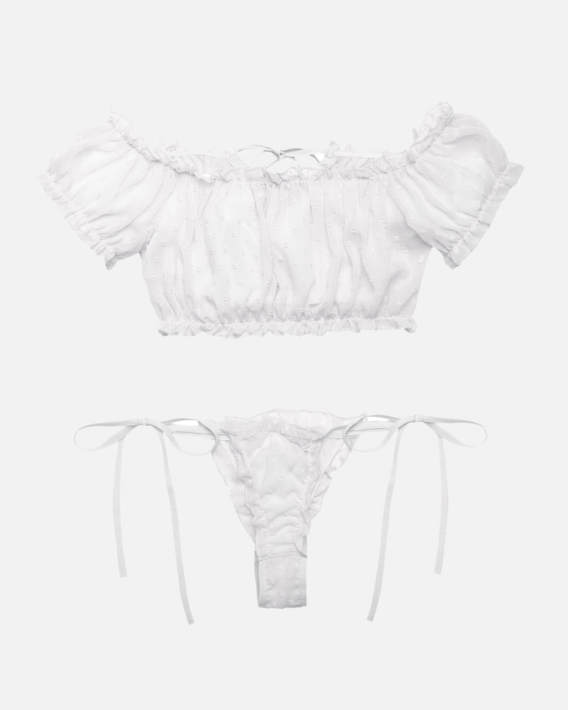 Mesh Butterfly Bra and Panty Set - Cinderella