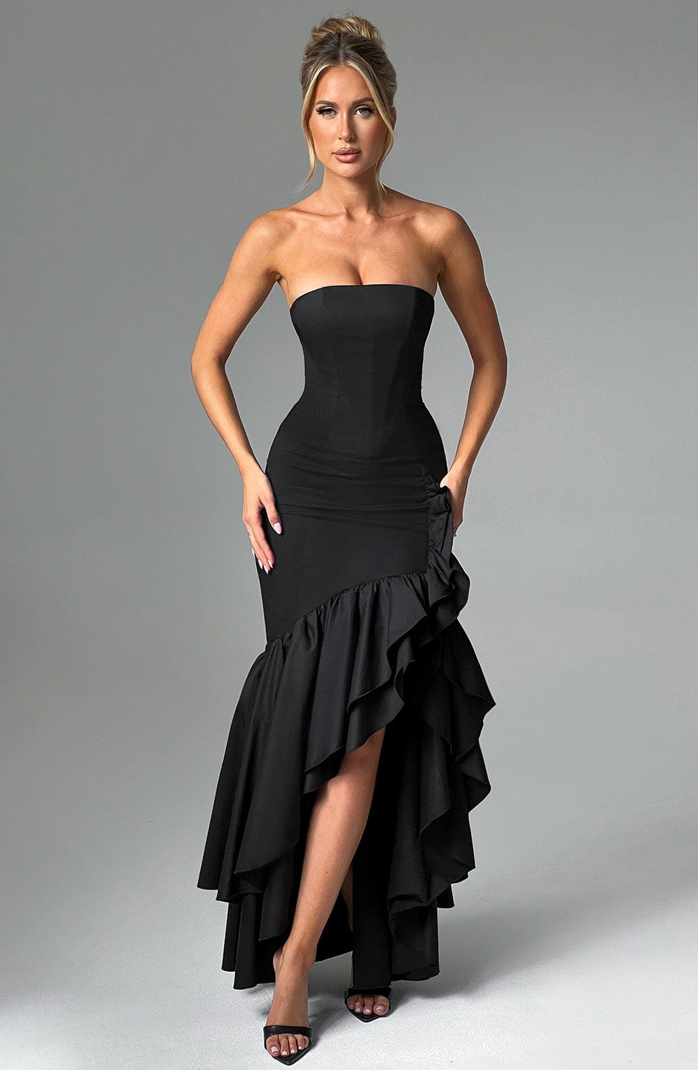 Angelina Maxi Dress - Black Maxi Dress