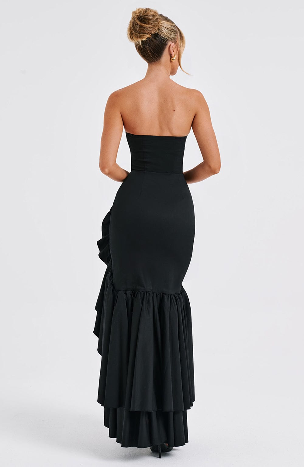 Angelina Maxi Dress - Black - Black Maxi Dress