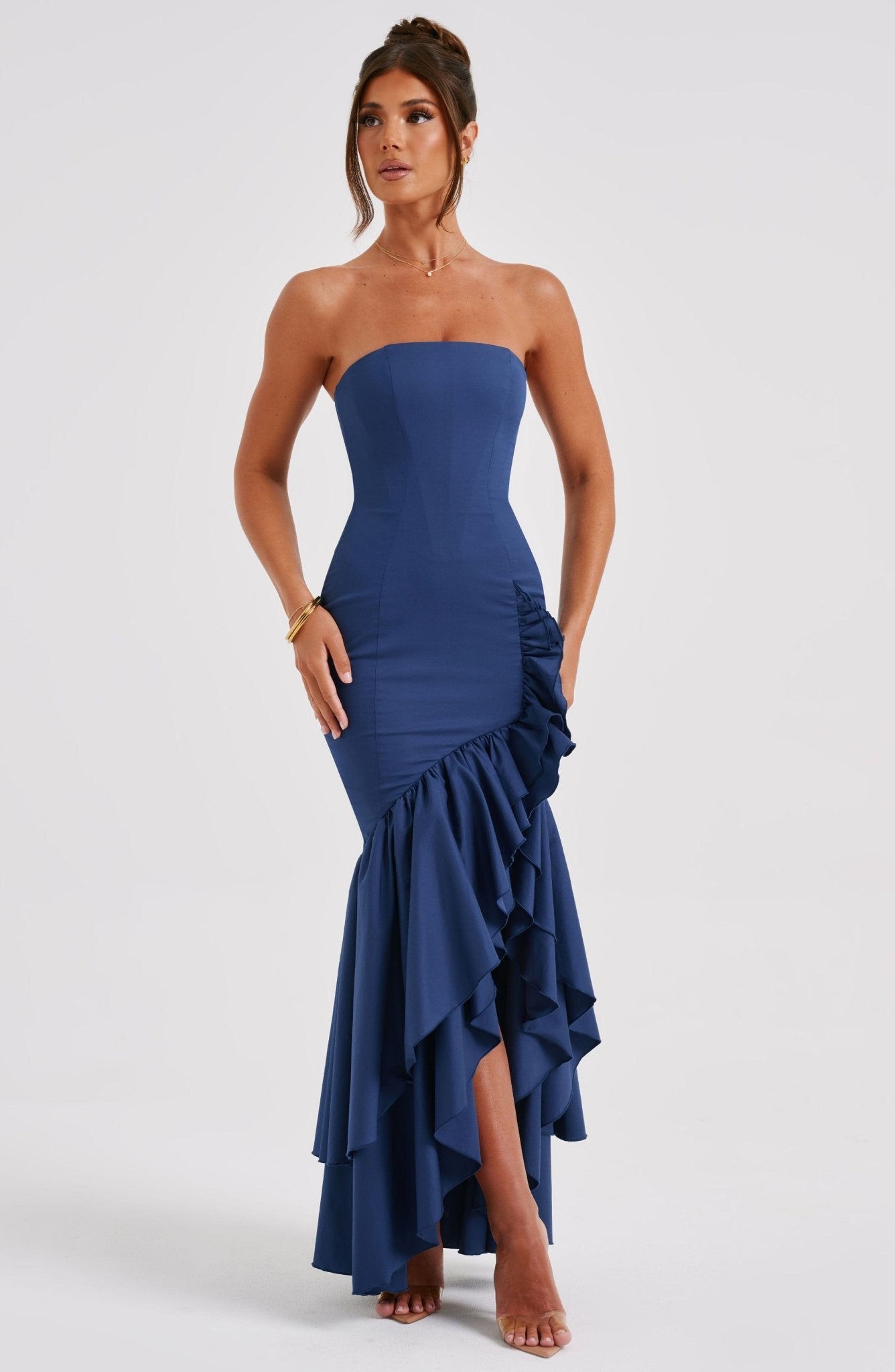 Angelina Maxi Dress - Navy - Blue Maxi Dress