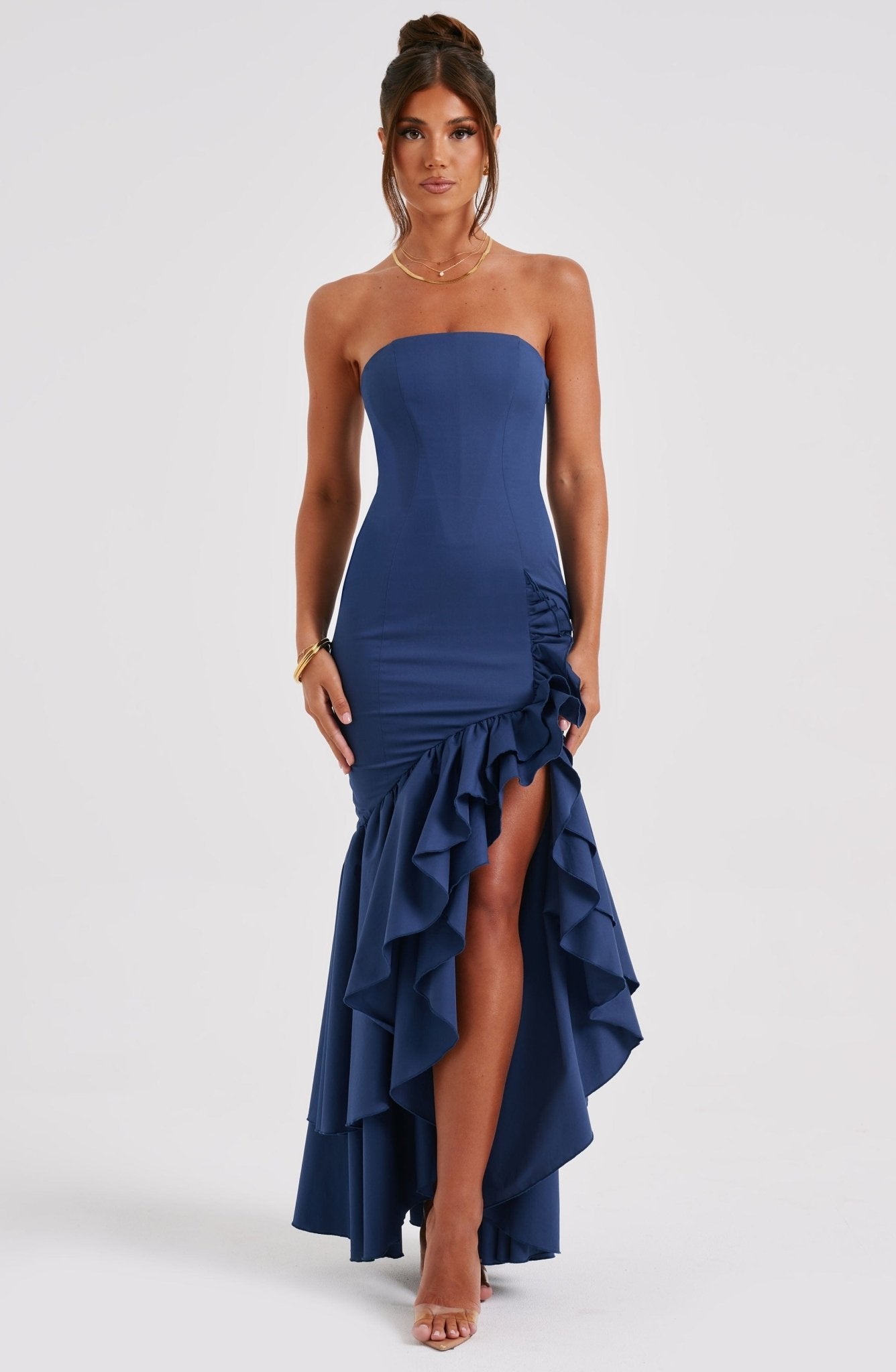 Angelina Maxi Dress - Navy - Blue Maxi Dress