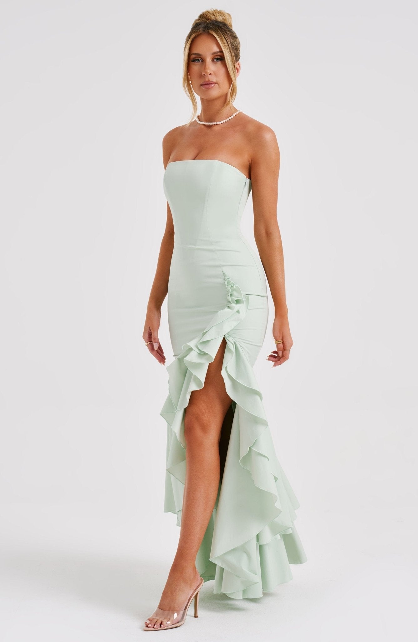 Angelina Maxi Dress - Sage - Sage Maxi Dress