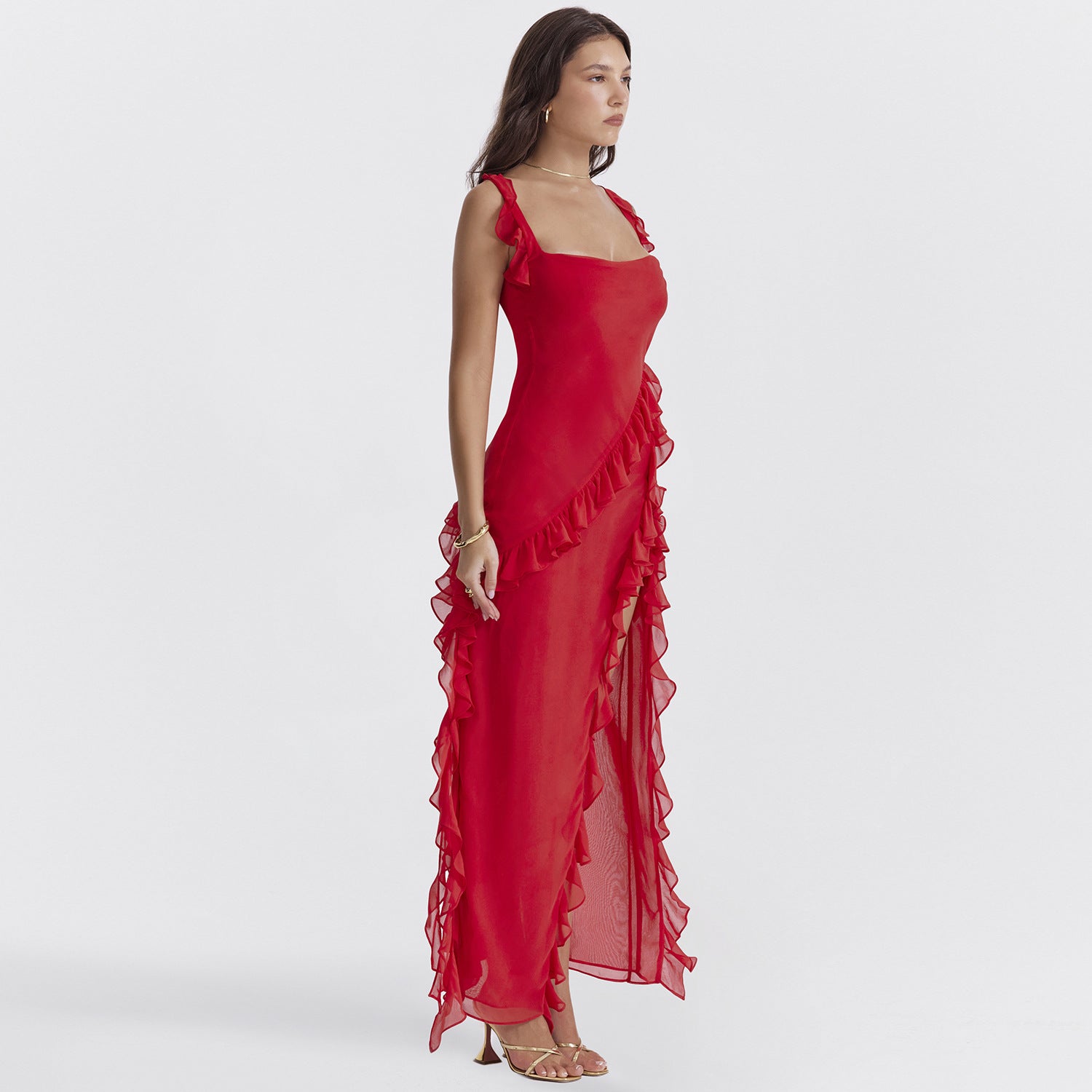 Ariana Maxi Dress - Red - Cinderella