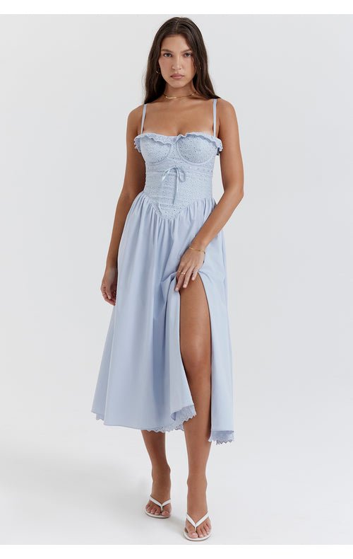 Ariana Maxi Dress - Soft Blue - Cinderella