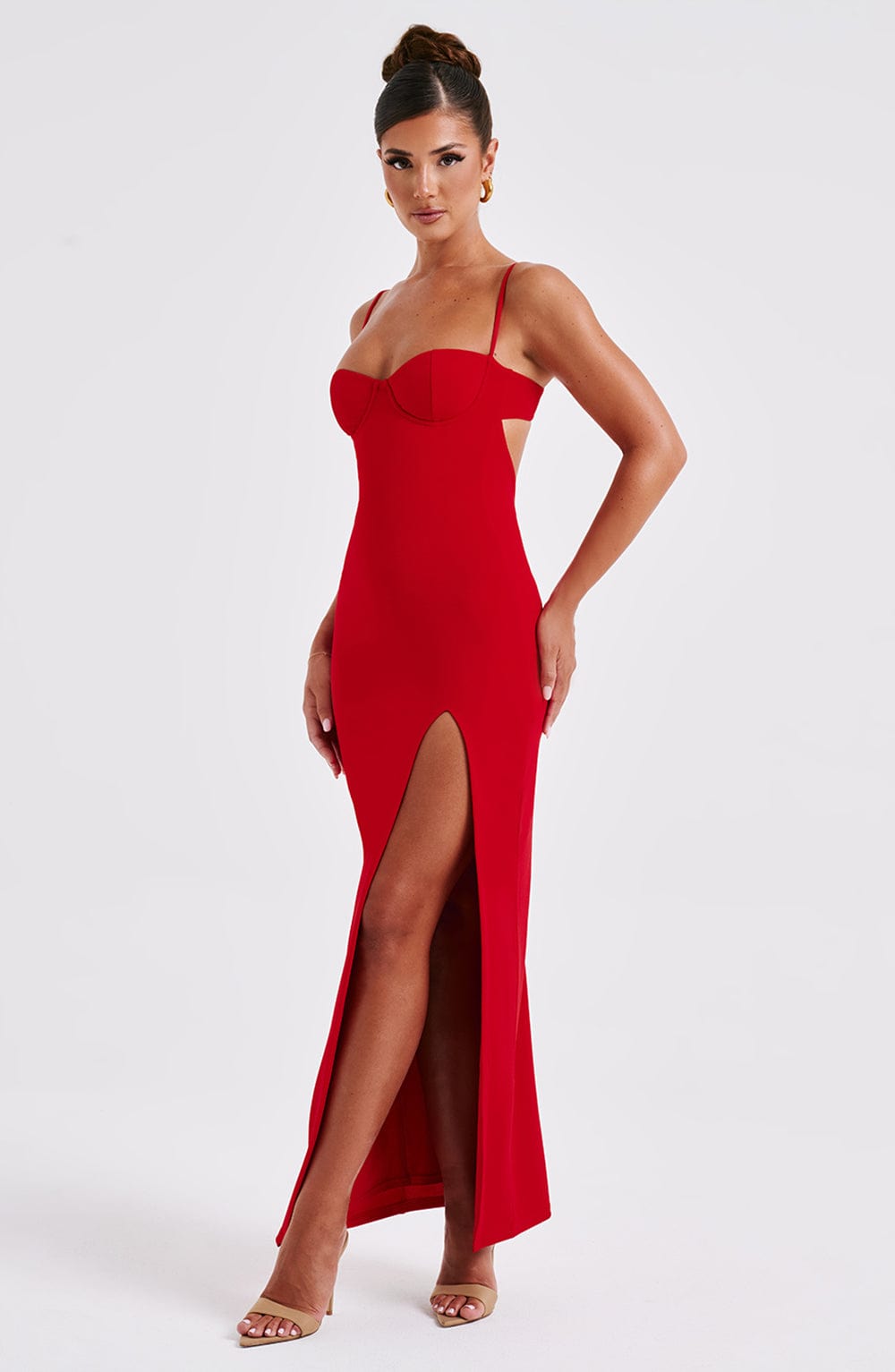 Athena Maxi Dress - Red - Cinderella
