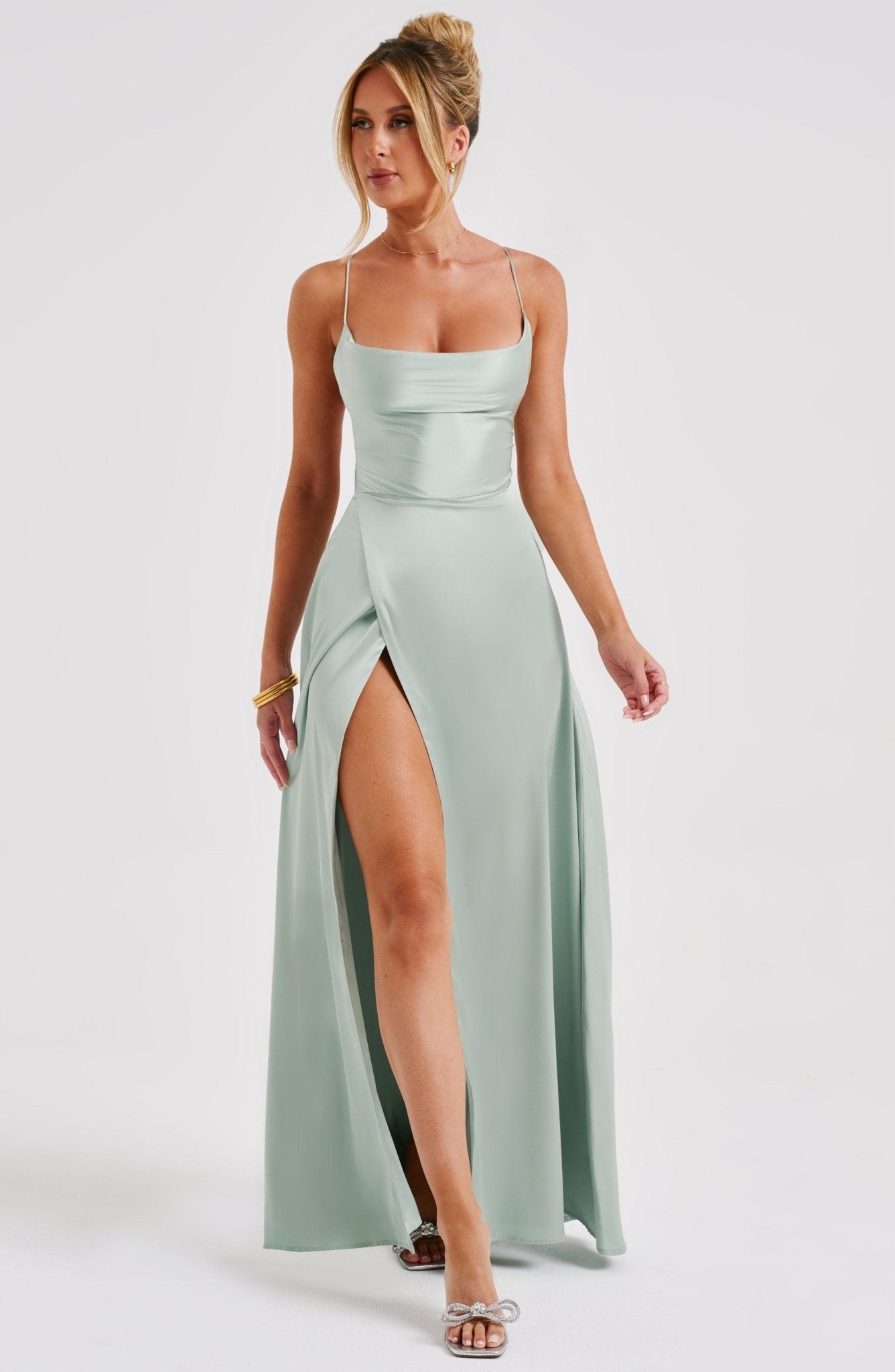 Bethany Maxi Dress - Sage - Cinderella