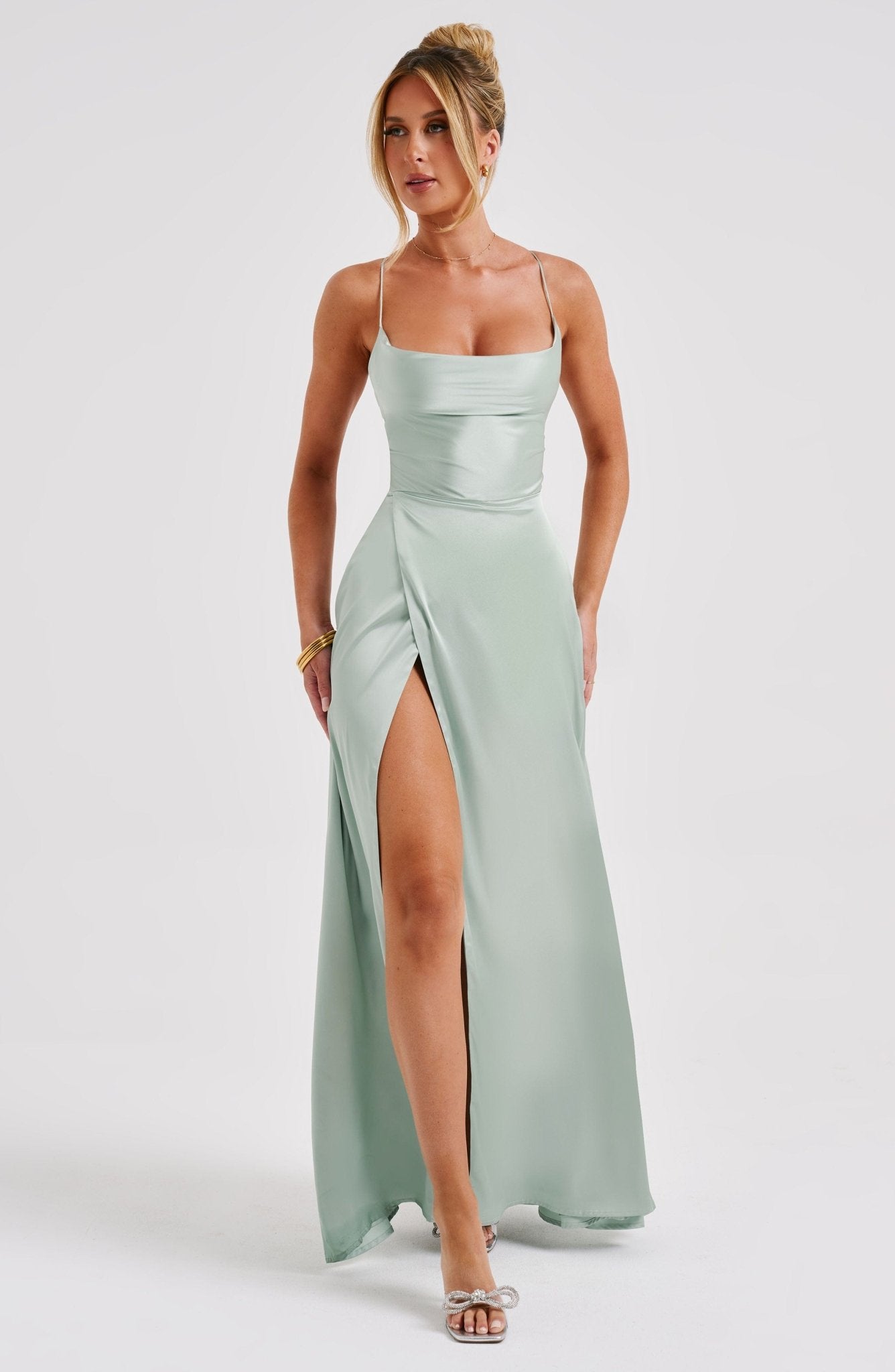 Bethany Maxi Dress - Sage - Cinderella