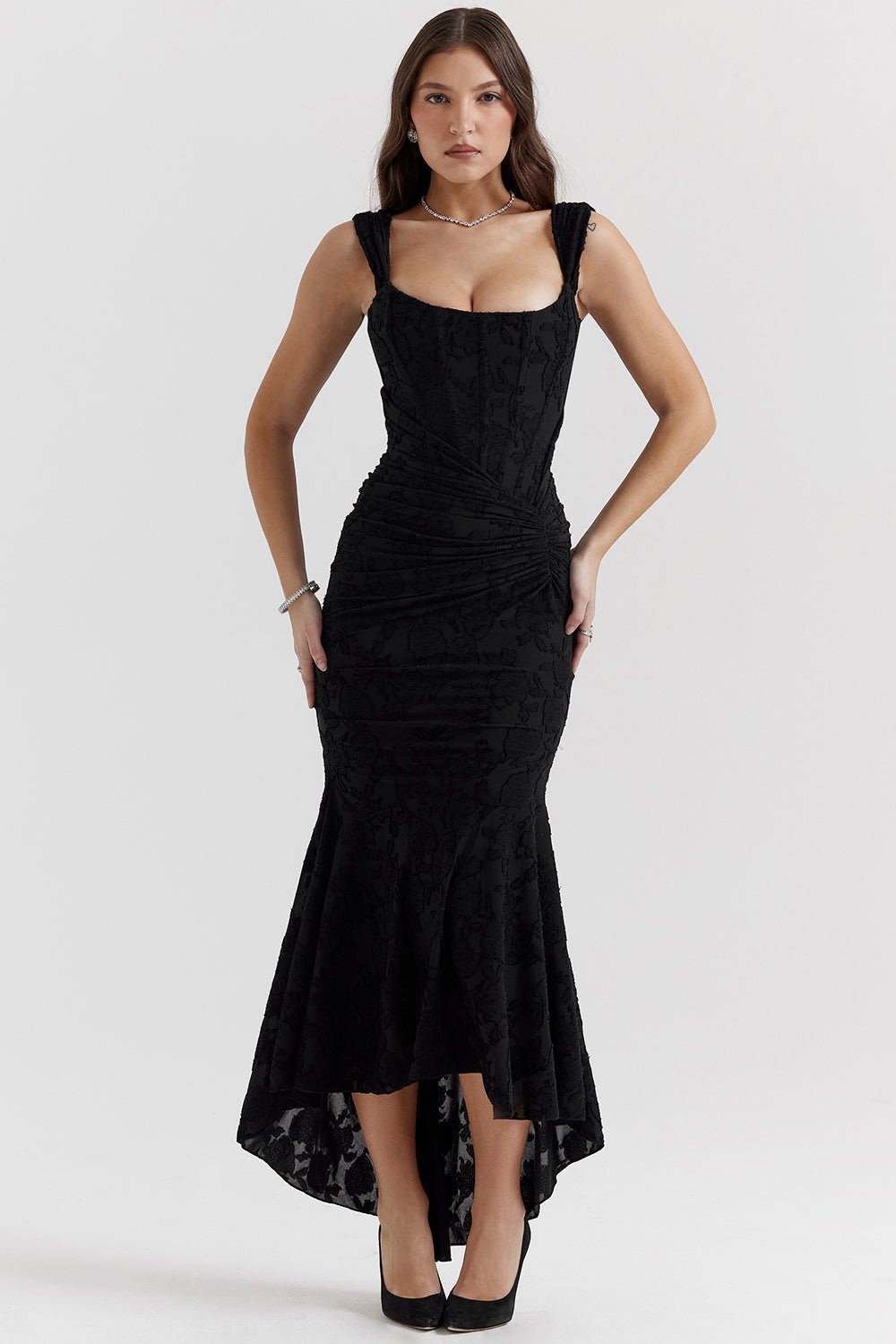 Celine Maxi Dress - Black - Cinderella