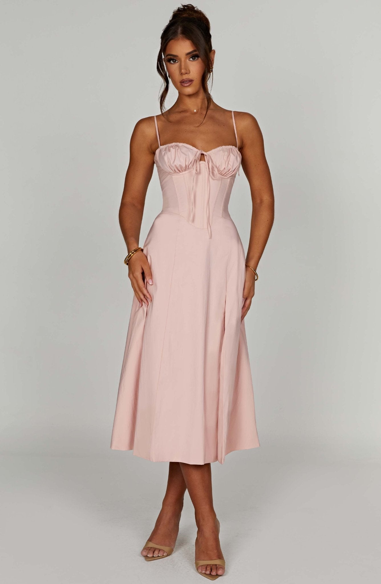 Delilah Midi Dress - Blush - Cinderella