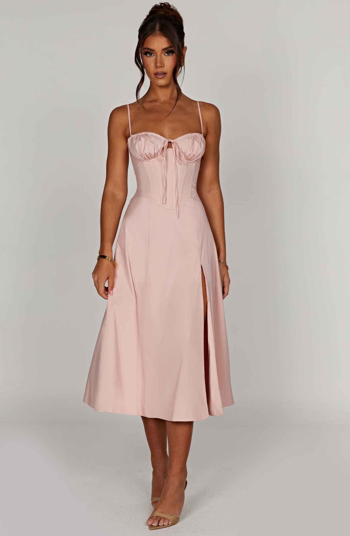 Delilah Midi Dress - Blush - Cinderella