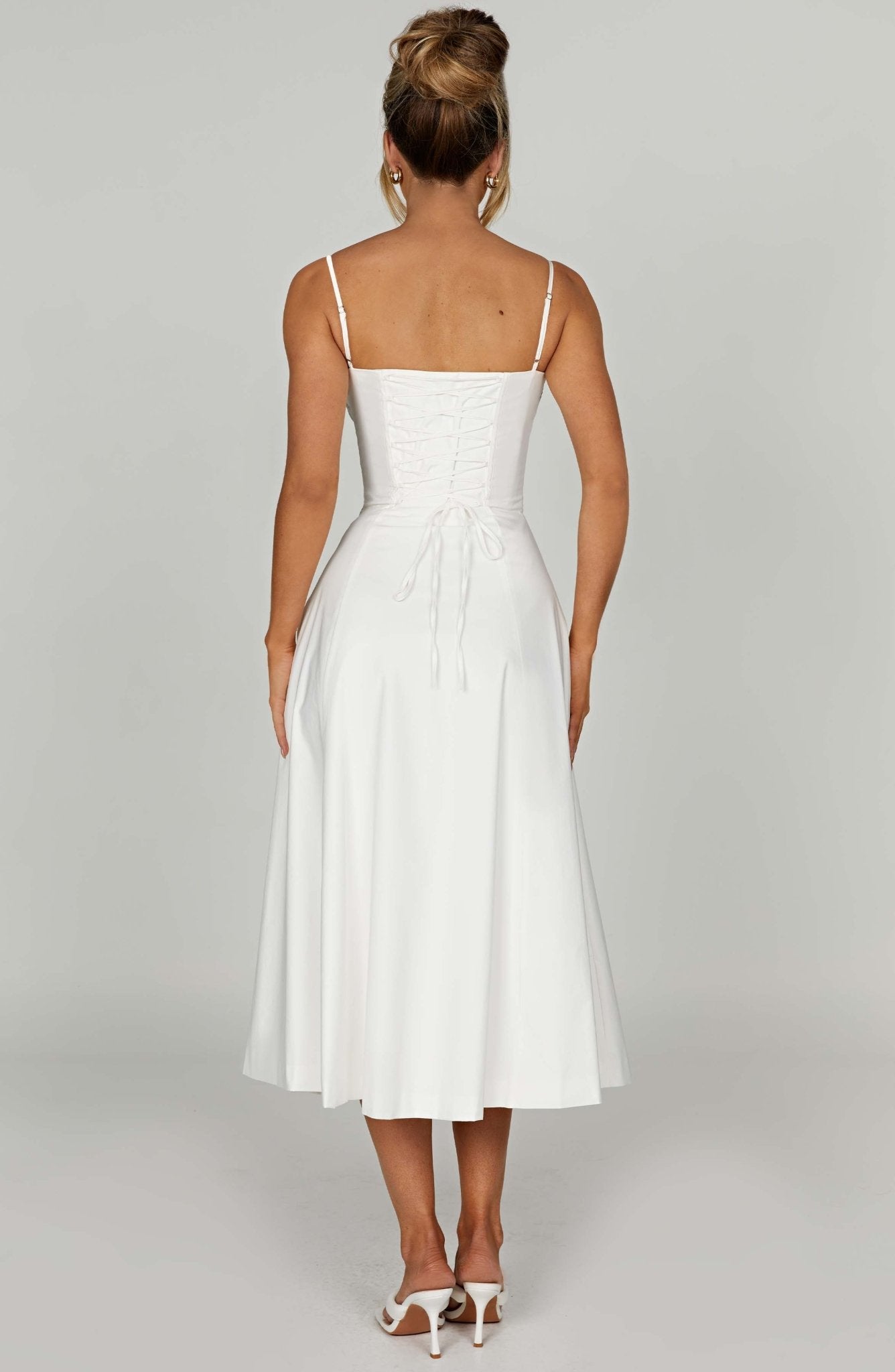 Delilah Midi Dress - Ivory - Cinderella