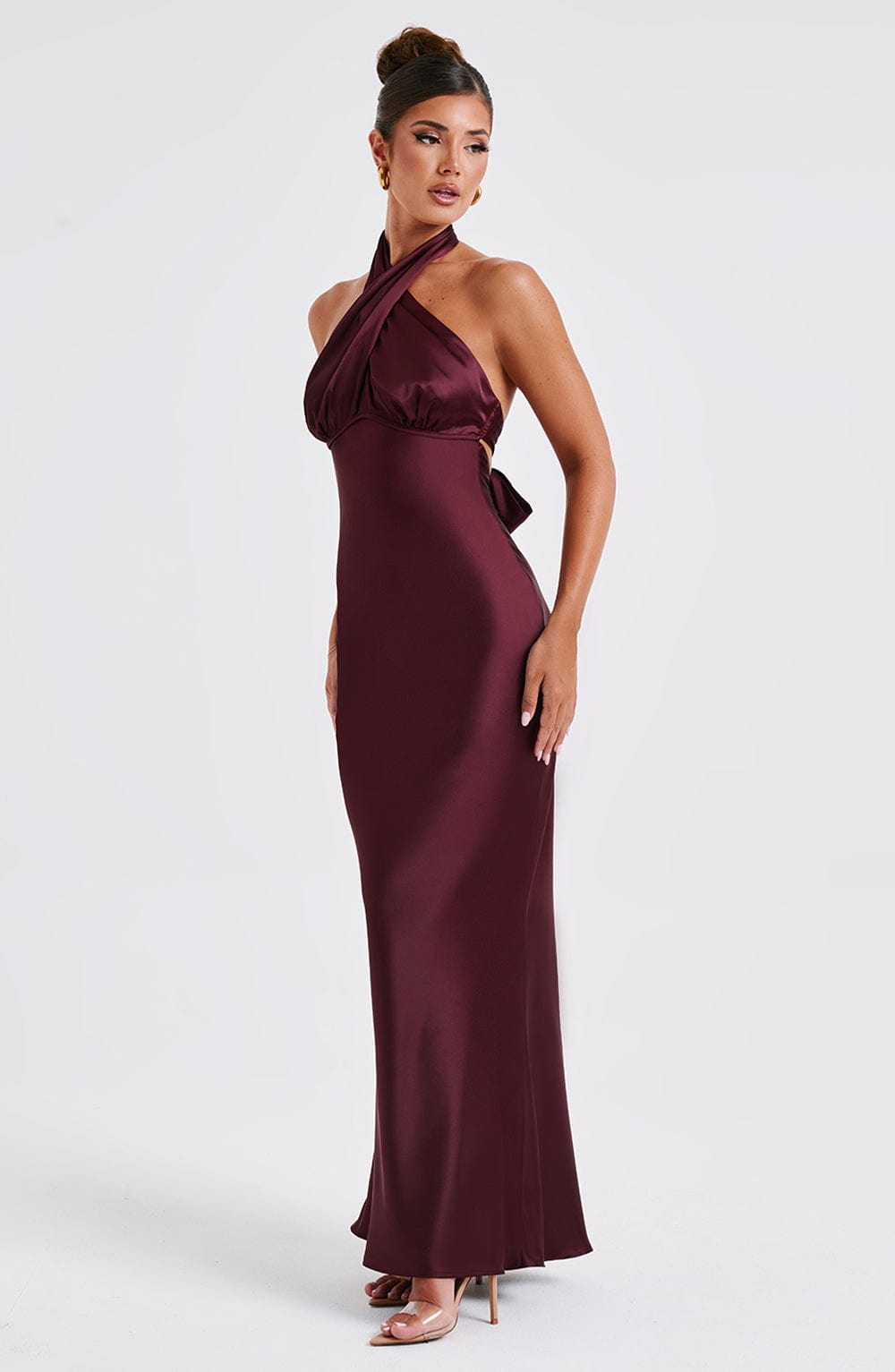 Diana Maxi Dress - Burgundy - Cinderella