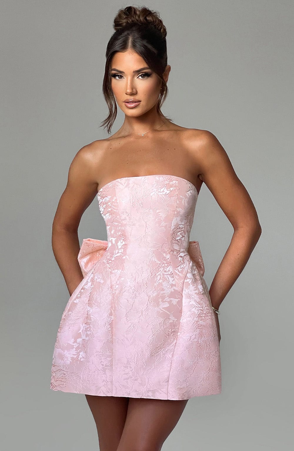 Elenora Mini Dress - Blush - Cinderella