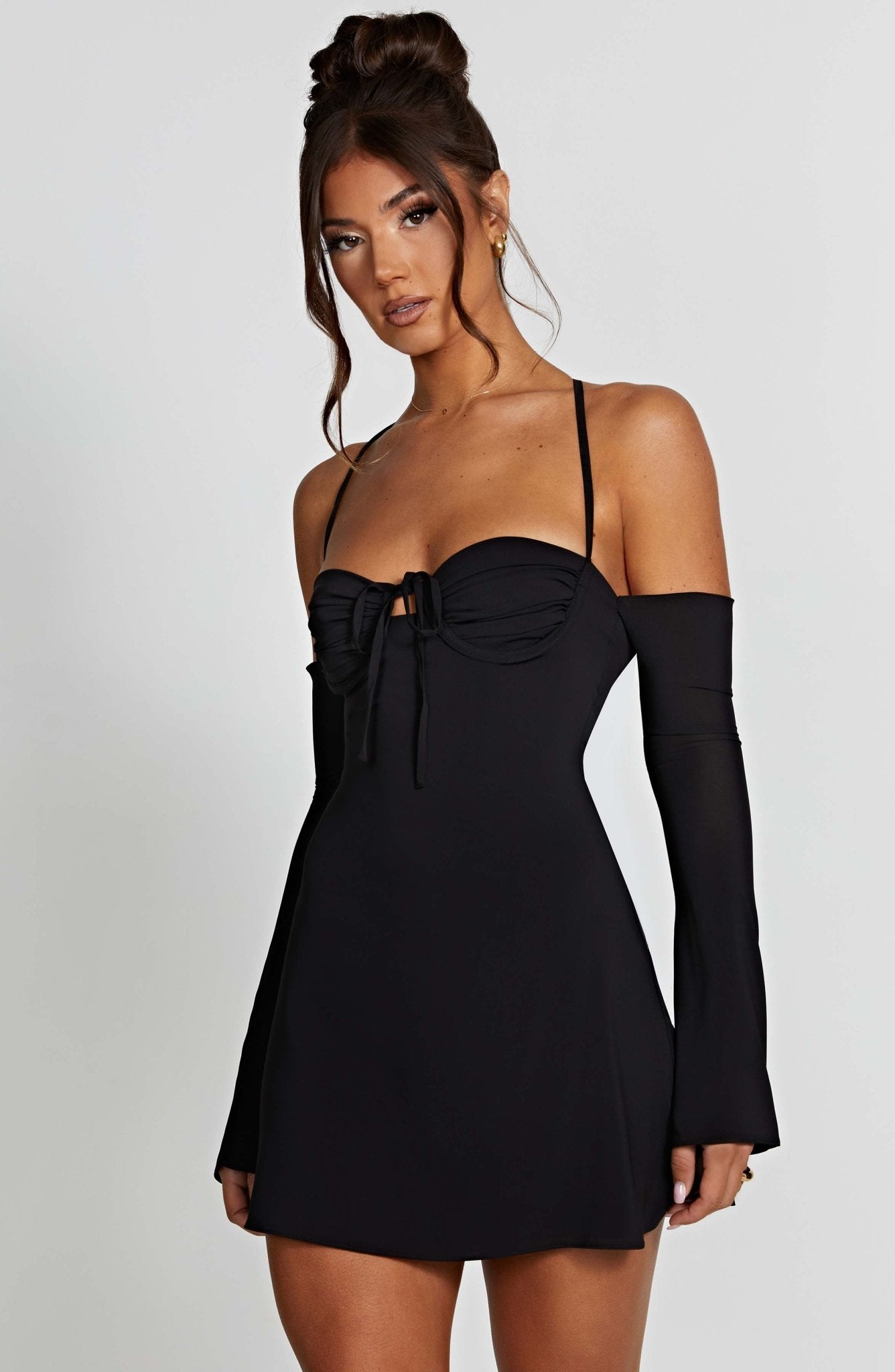Fiona Mini Dress - Black - Cinderella