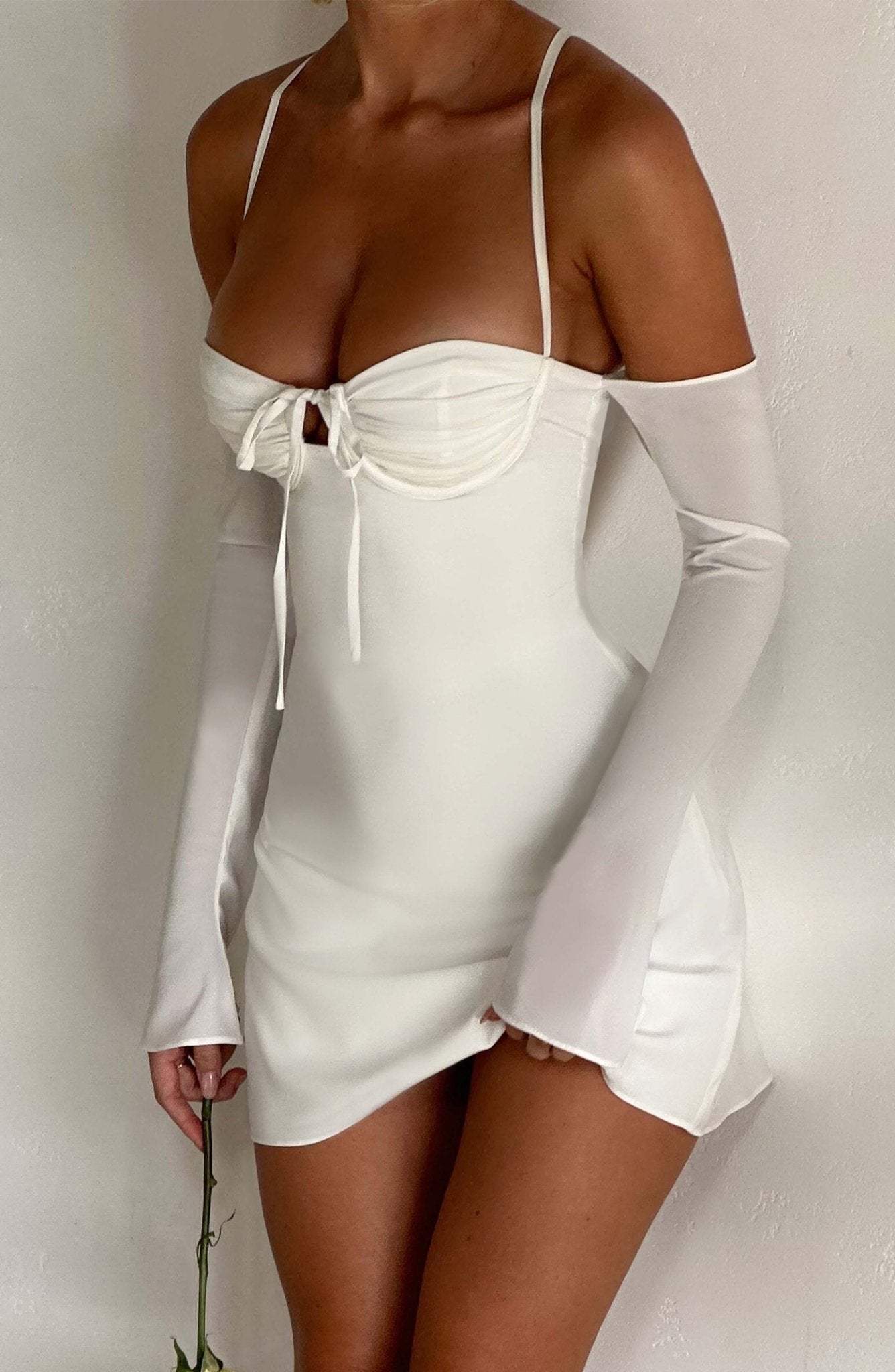 Fiona Mini Dress - Ivory - Cinderella
