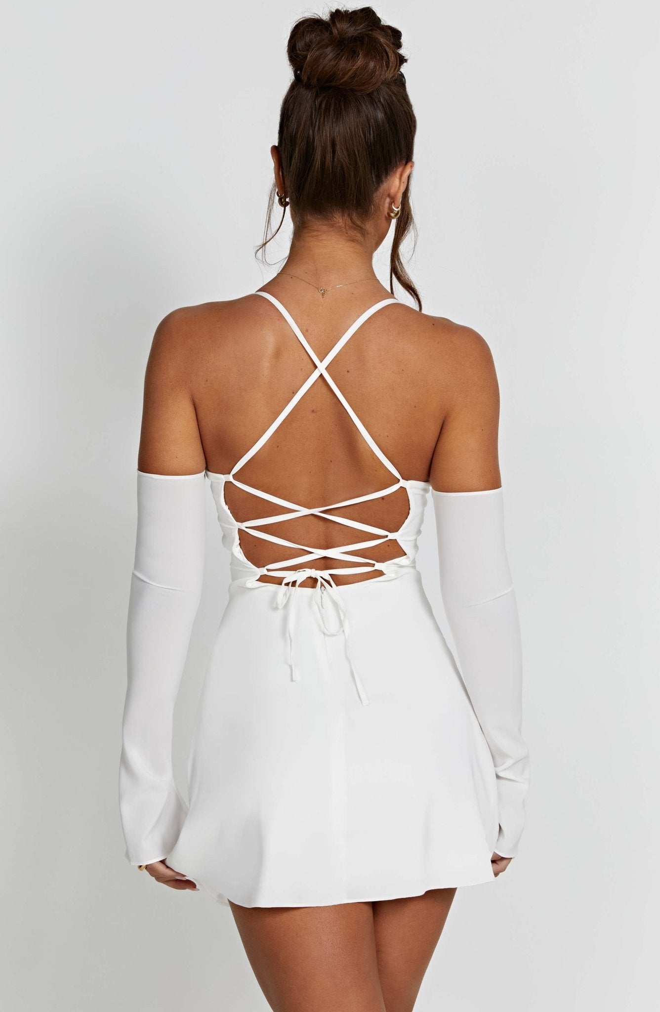 Fiona Mini Dress - Ivory - Cinderella