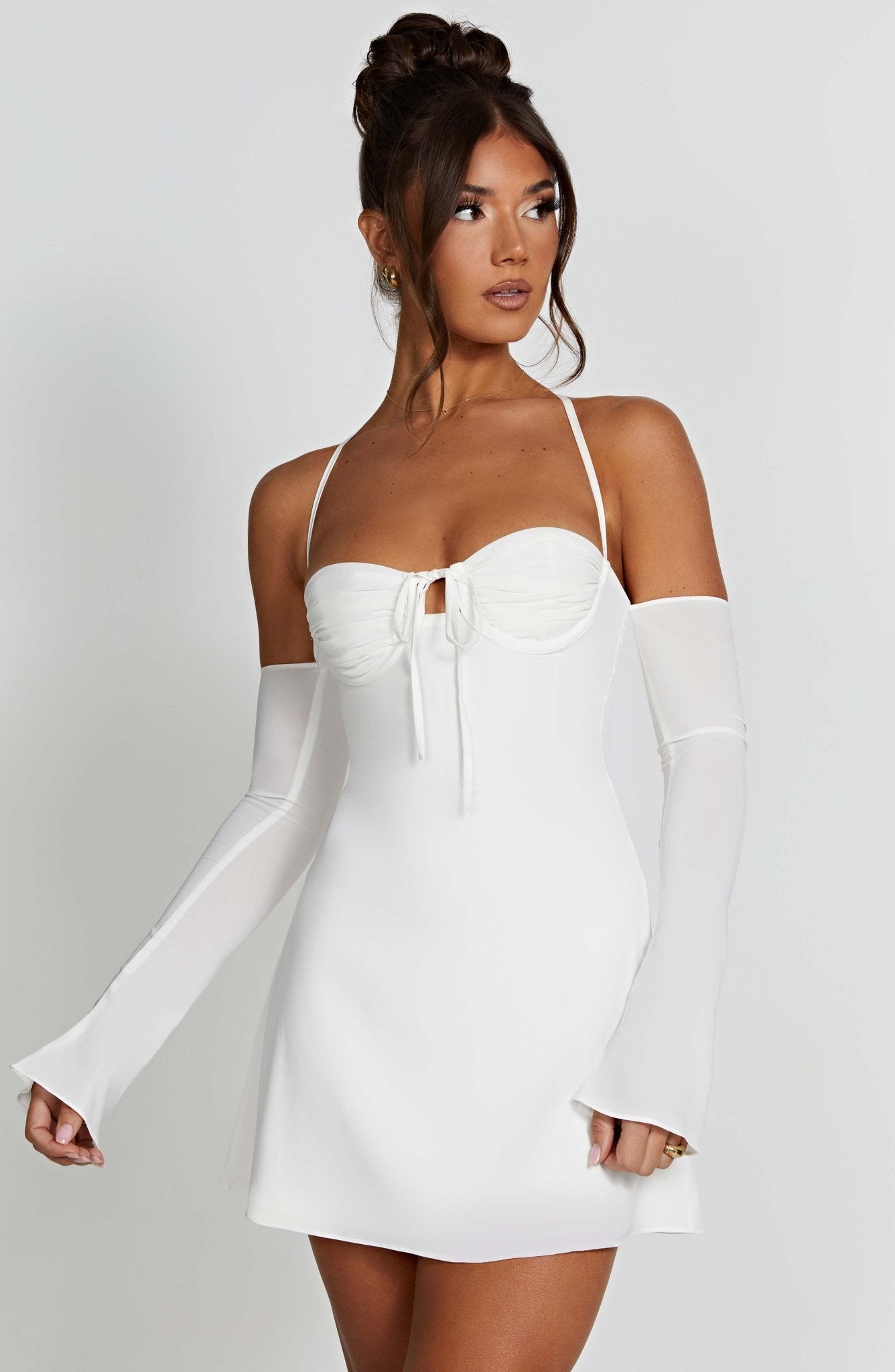 Fiona Mini Dress - Ivory - Cinderella