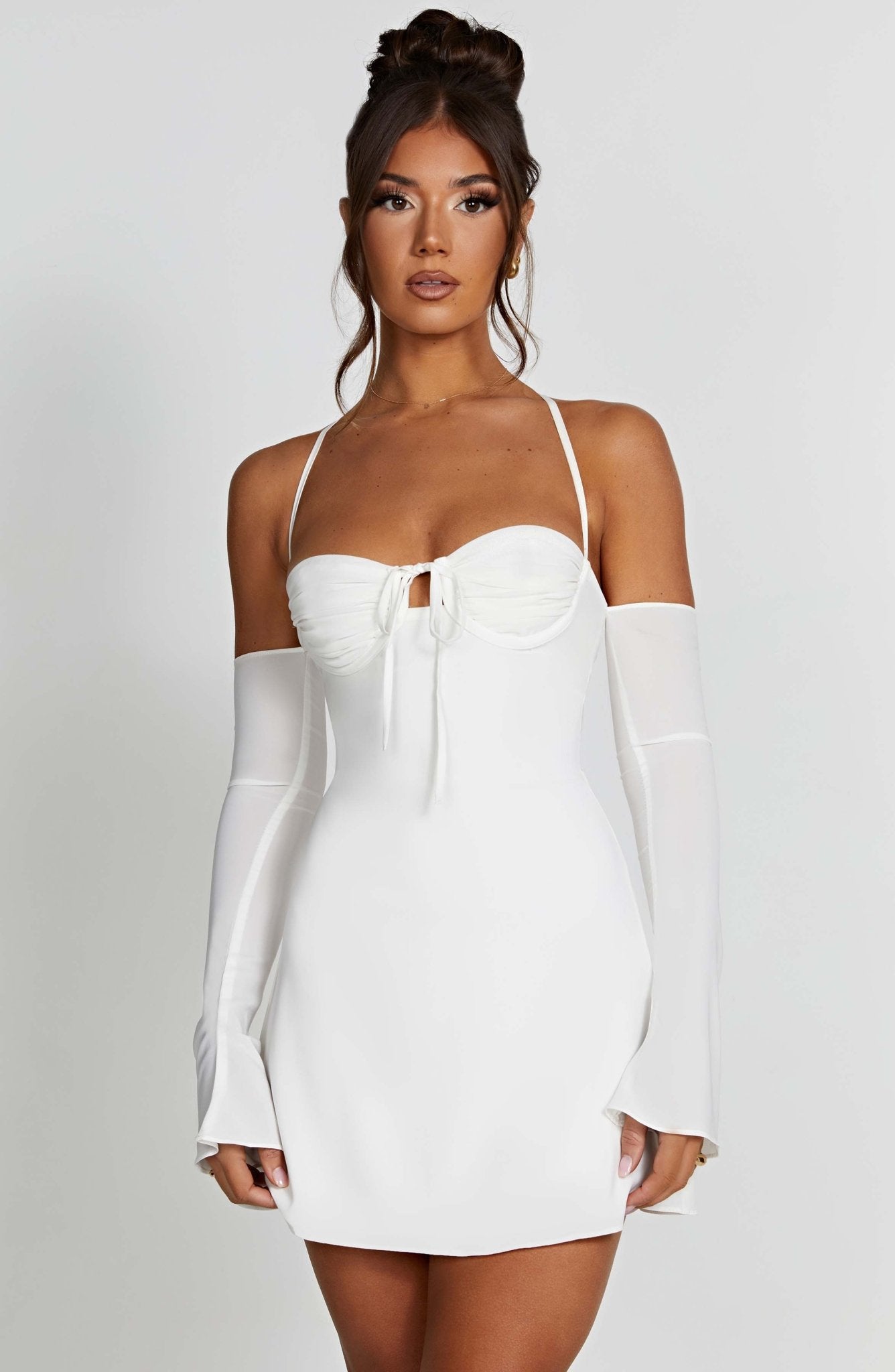 Fiona Mini Dress - Ivory - Cinderella