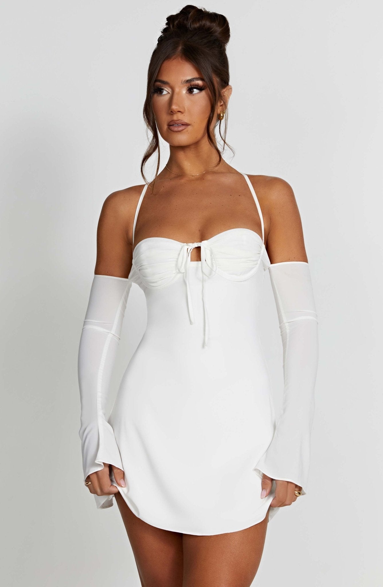 Fiona Mini Dress - Ivory - Cinderella