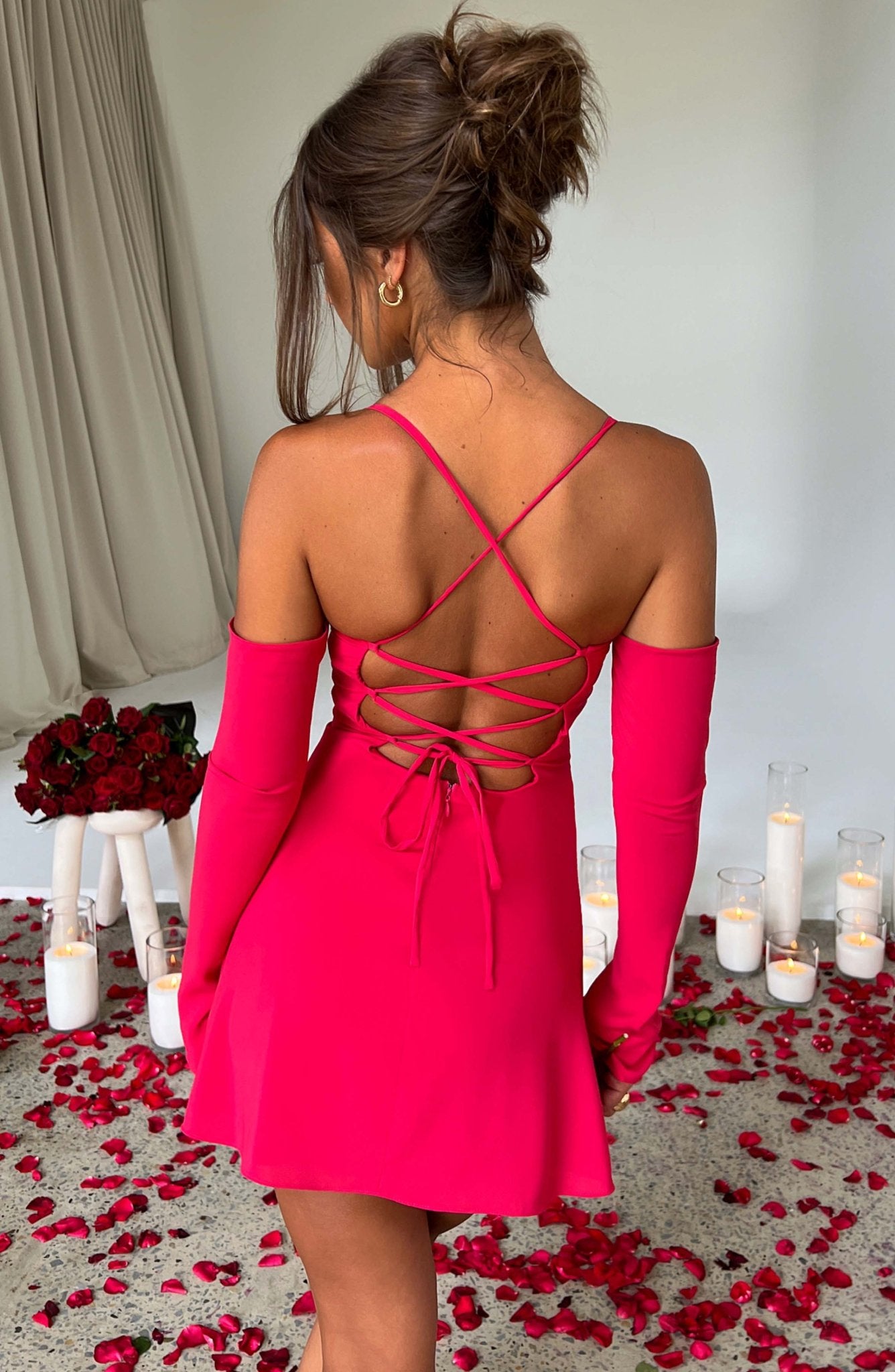 Fiona Mini Dress - Pink - Cinderella