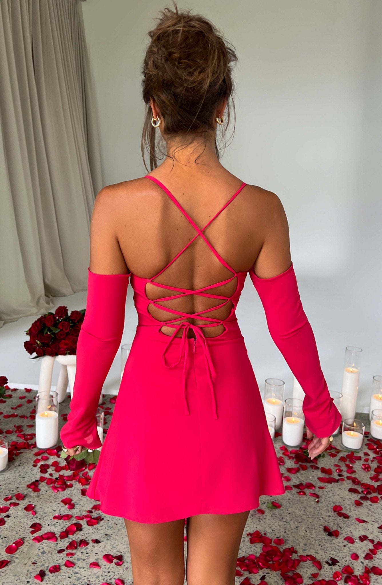 Fiona Mini Dress - Pink - Cinderella