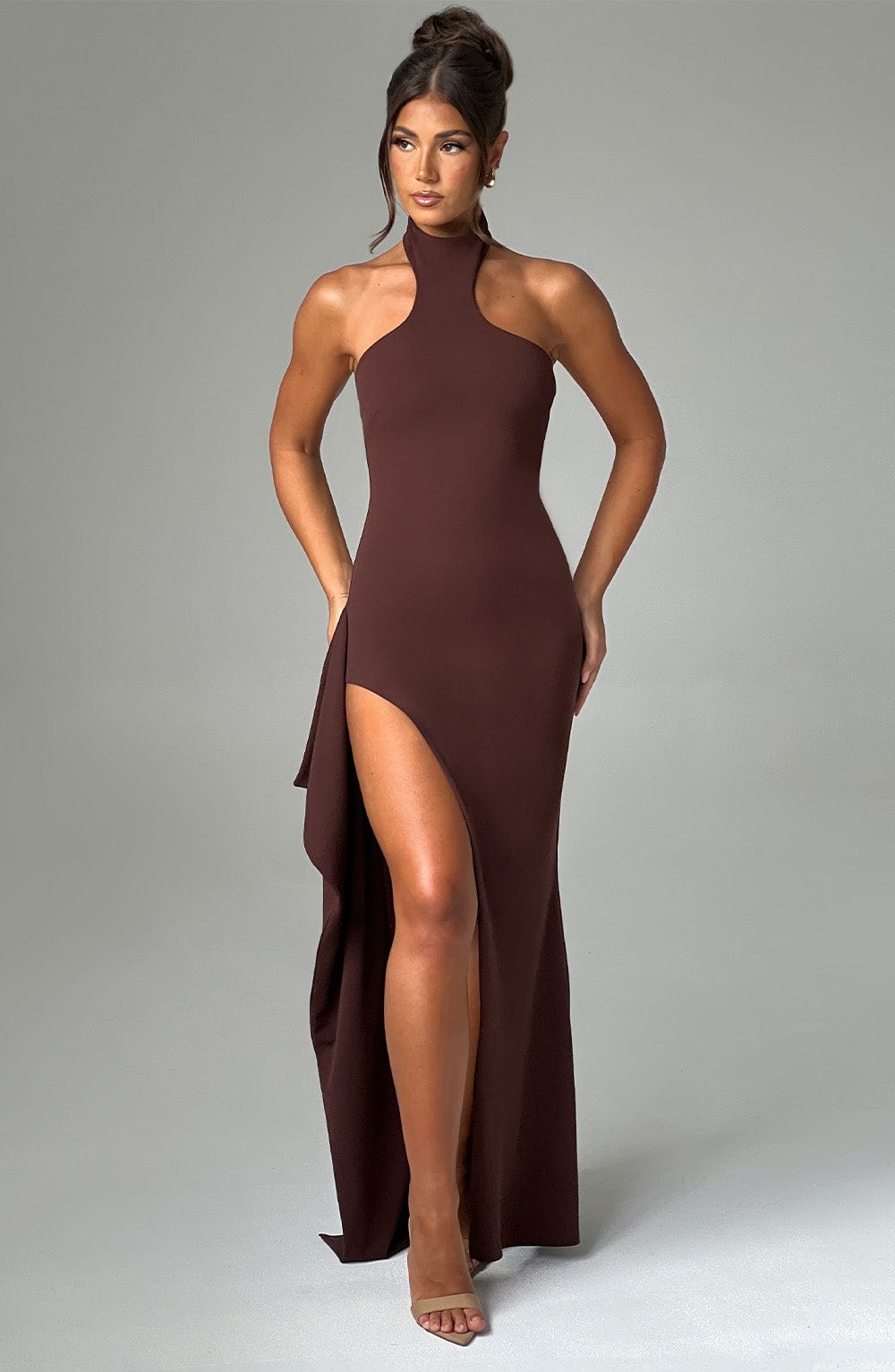 Isabella Maxi Dress - Chocolate - Cinderella