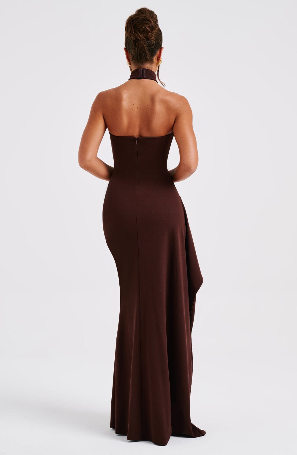Isabella Maxi Dress - Chocolate - Cinderella