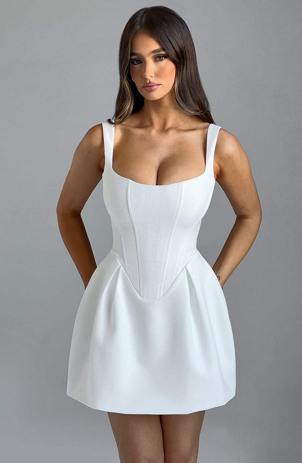 Janiyah Mini Dress - Ivory - Cinderella