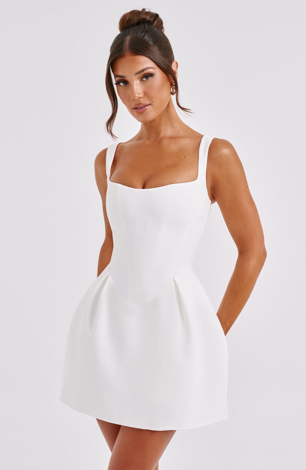 Janiyah Mini Dress - Ivory - Cinderella