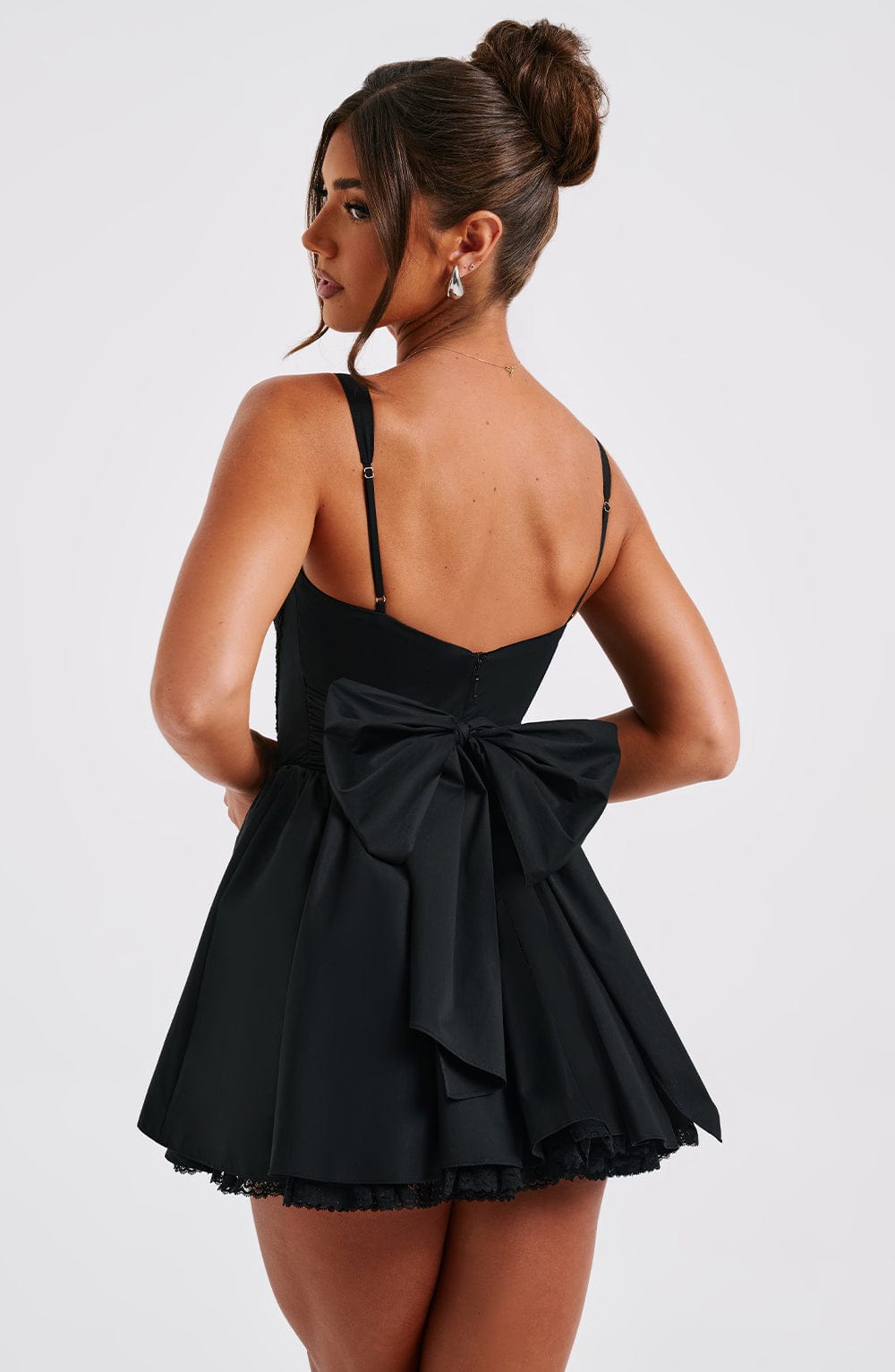 Josie Mini Dress - Black - Cinderella