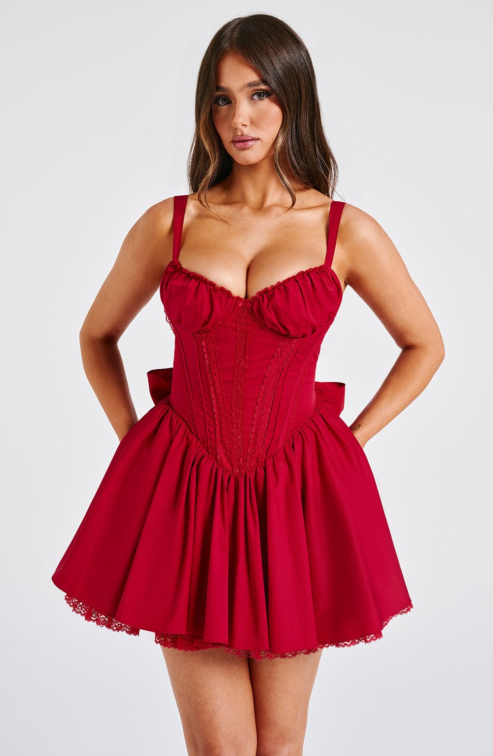 Josie Mini Dress - Red - Cinderella