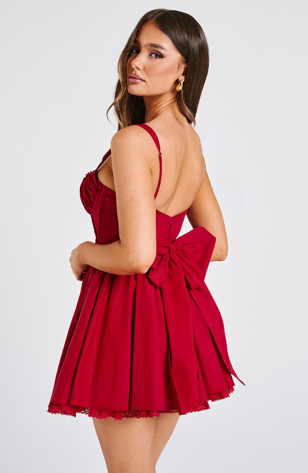 Josie Mini Dress - Red - Cinderella