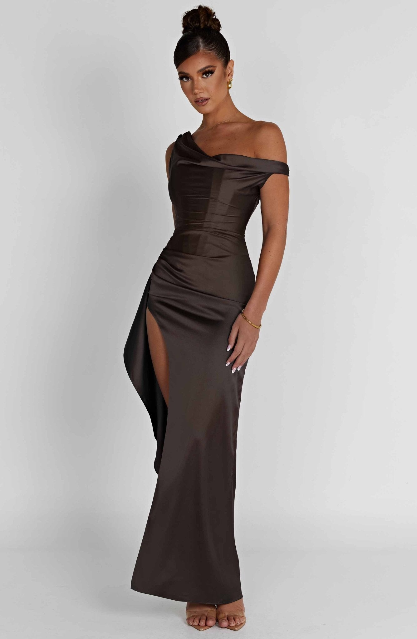 Juliette Maxi Dress - Charcoal - Cinderella