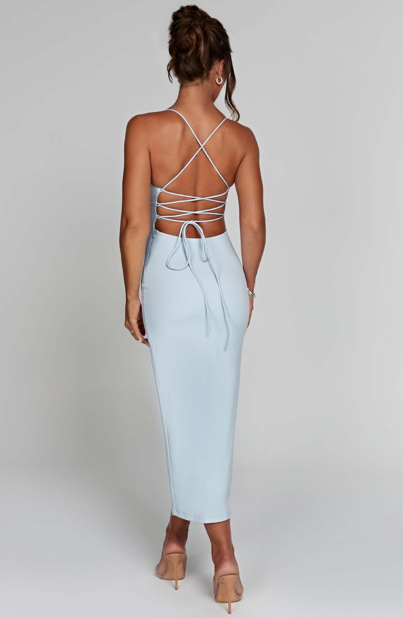 Kiara Midi Dress - Light Blue - Cinderella