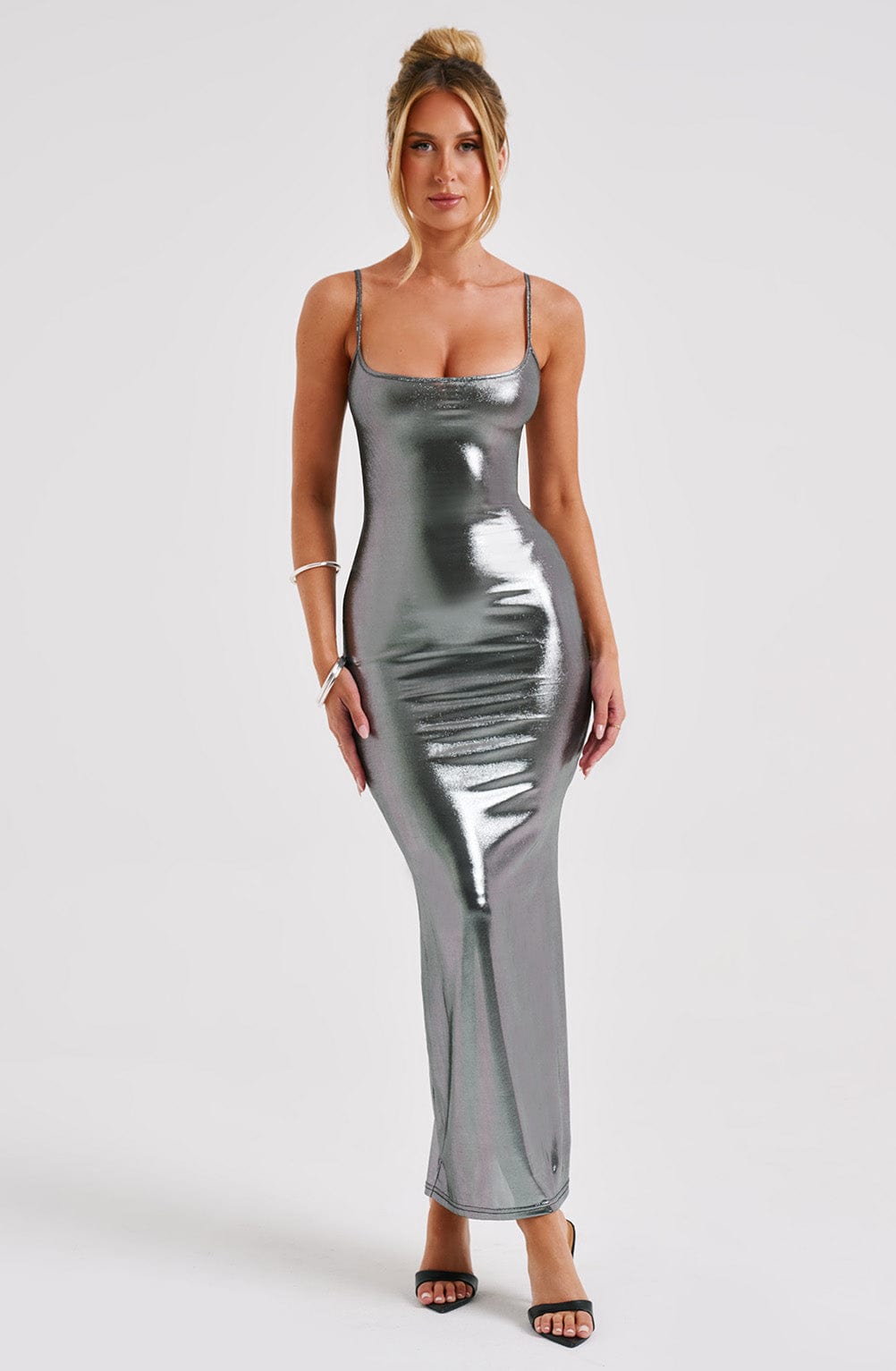 Kyrali Maxi Dress - Gunmetal - Cinderella