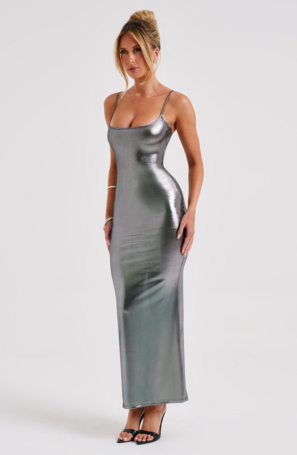 Kyrali Maxi Dress - Gunmetal - Cinderella