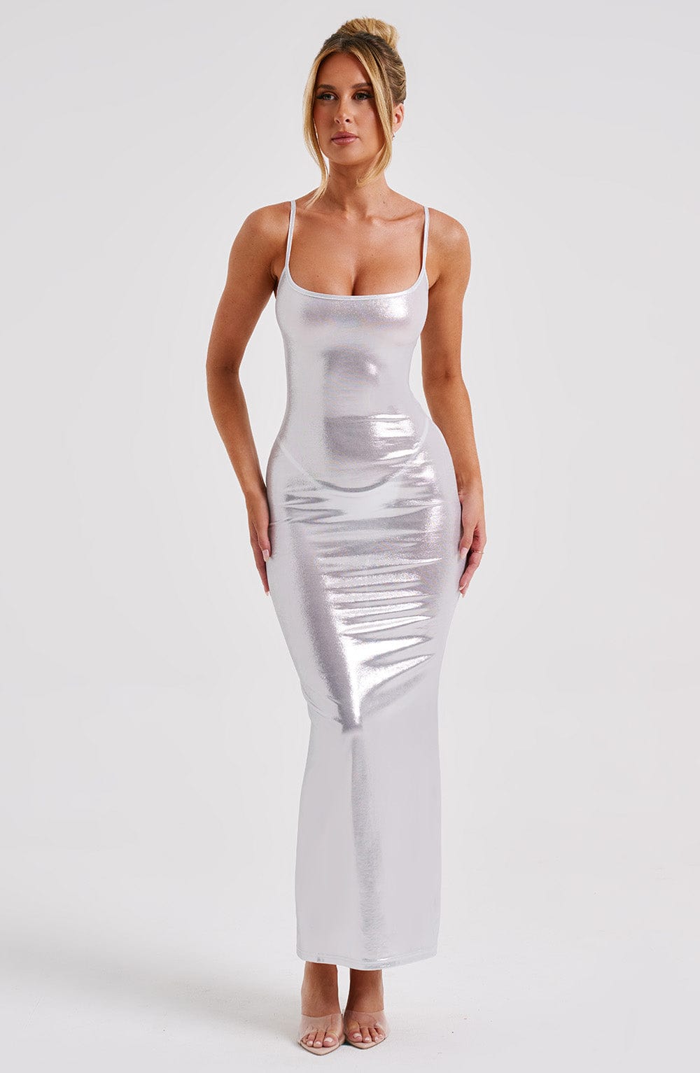 Kyrali Maxi Dress - Silver - Cinderella