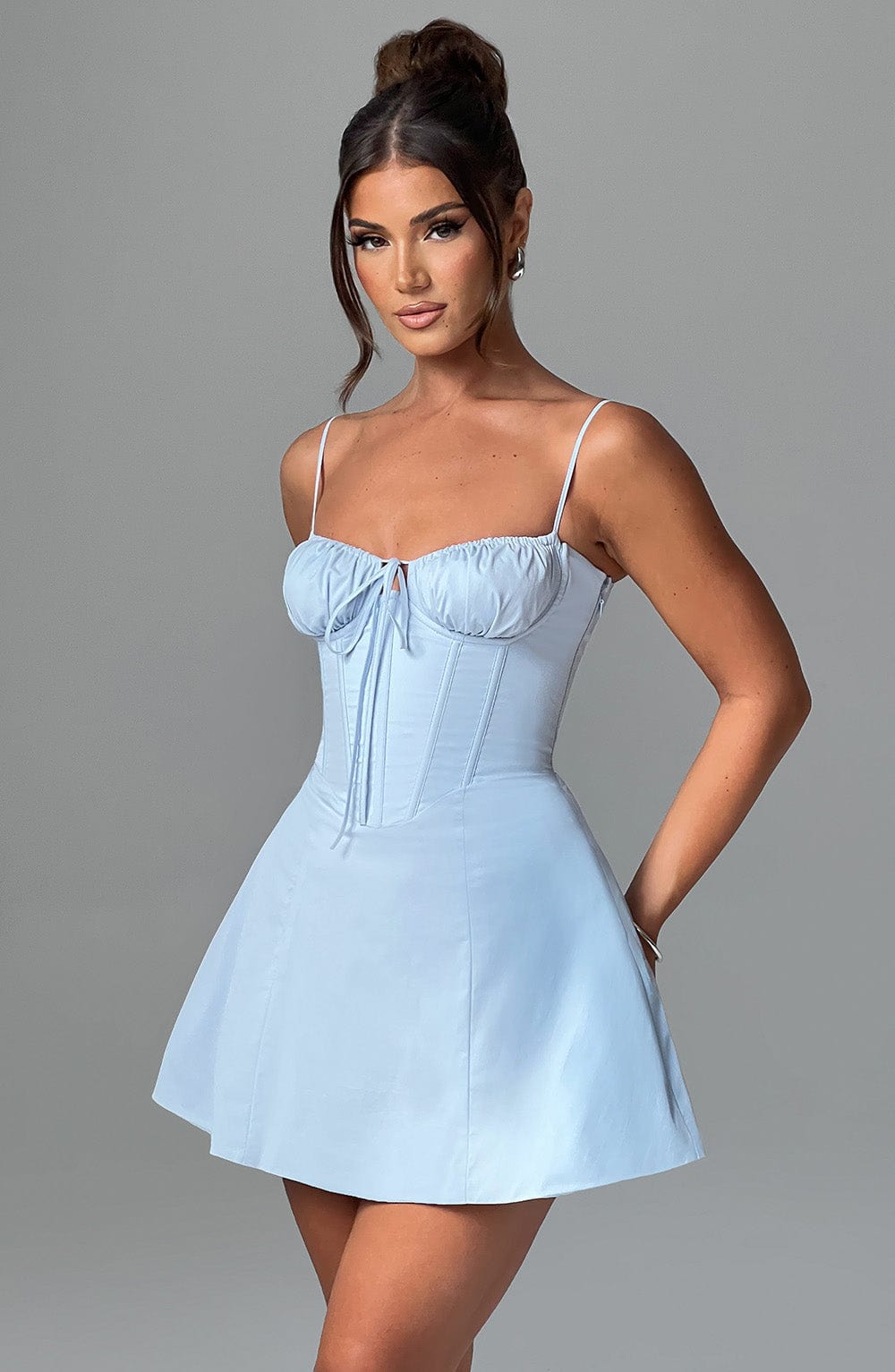 Lacey Mini Dress - Blue - Cinderella