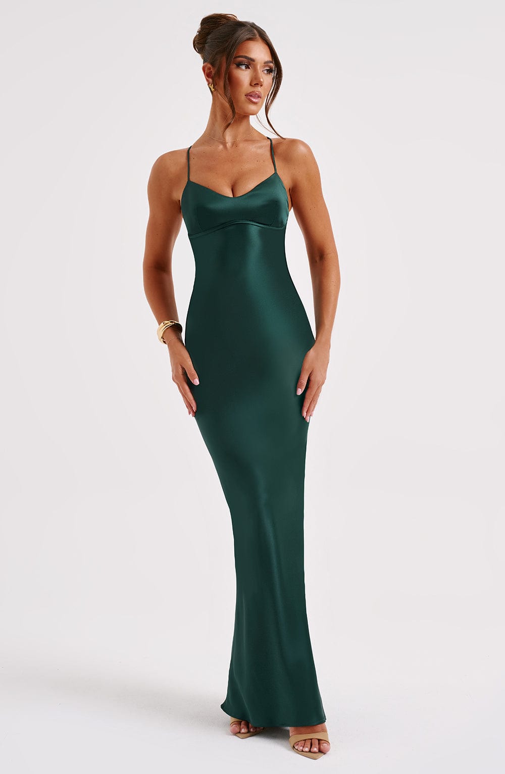 Layla Maxi Dress - Emerald - Cinderella