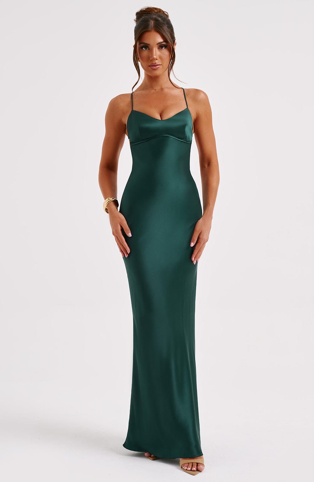 Layla Maxi Dress - Emerald - Cinderella