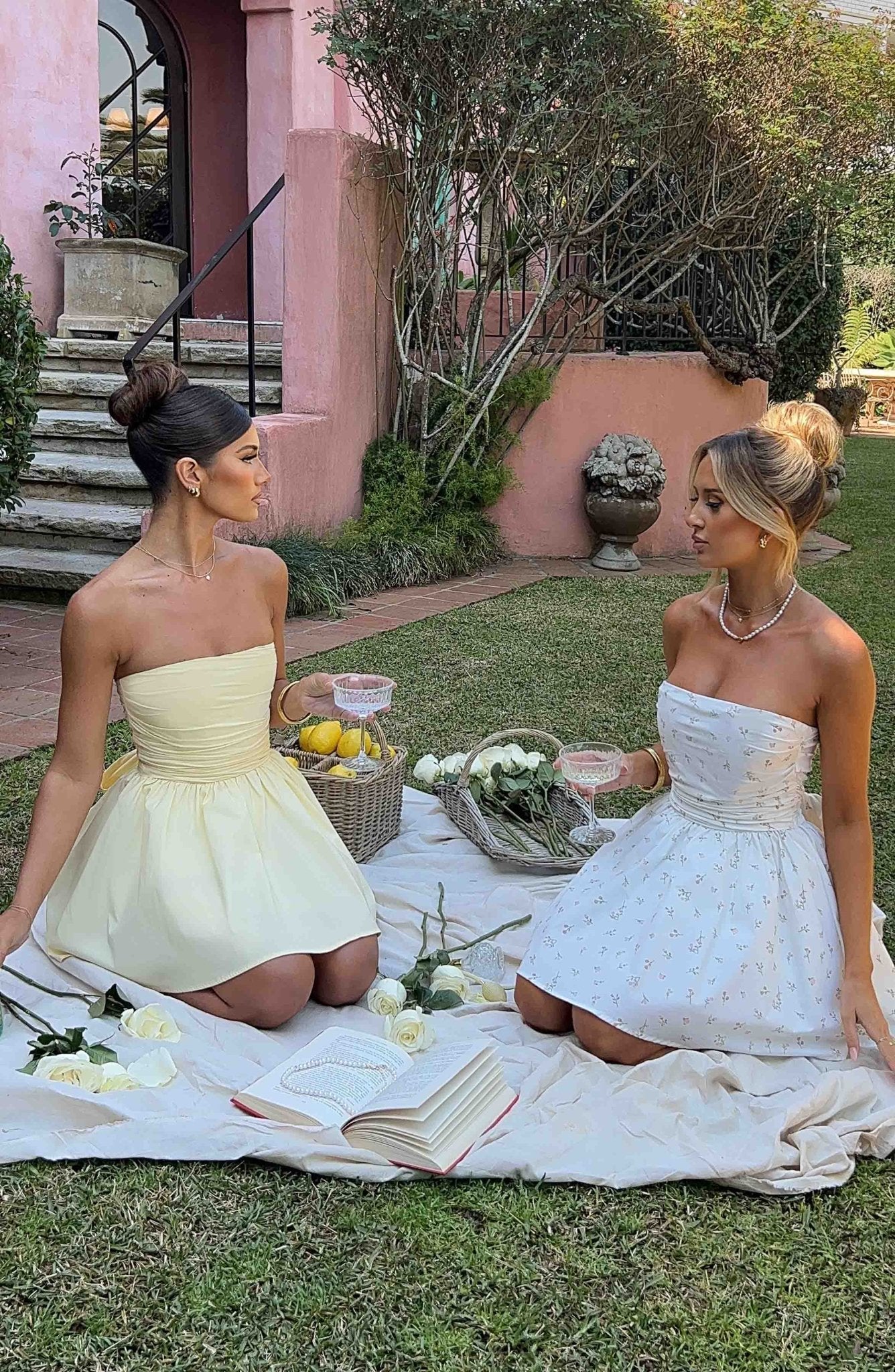 Melinda Mini Dress - Lemon - Cinderella