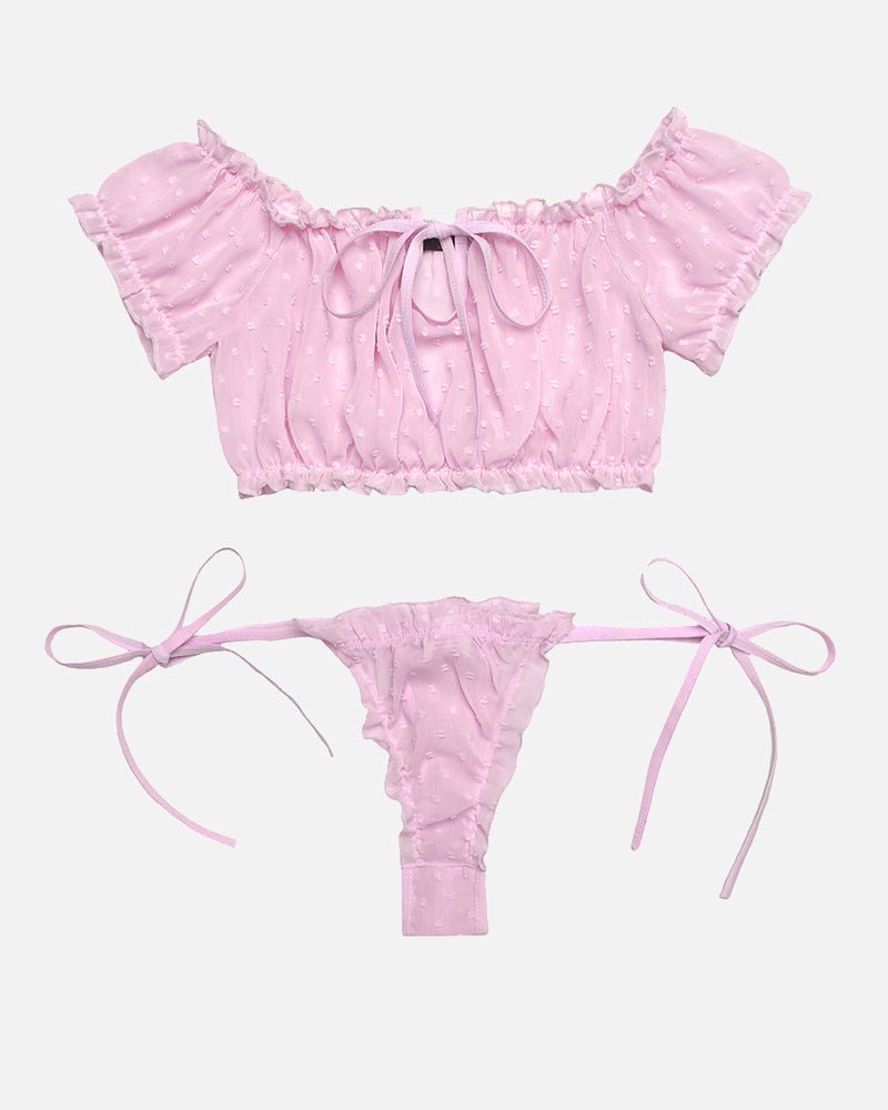 Mesh Butterfly Bra and Panty Set - Cinderella