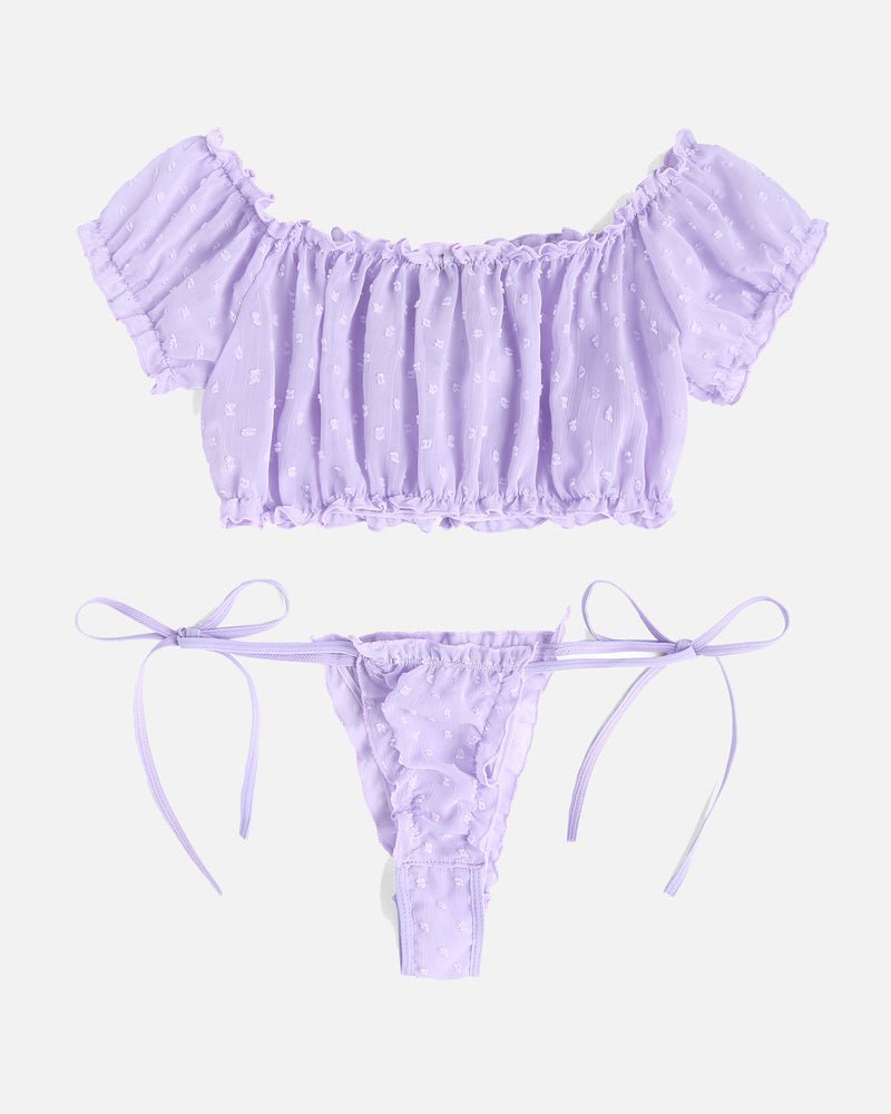 Mesh Butterfly Bra and Panty Set - Cinderella