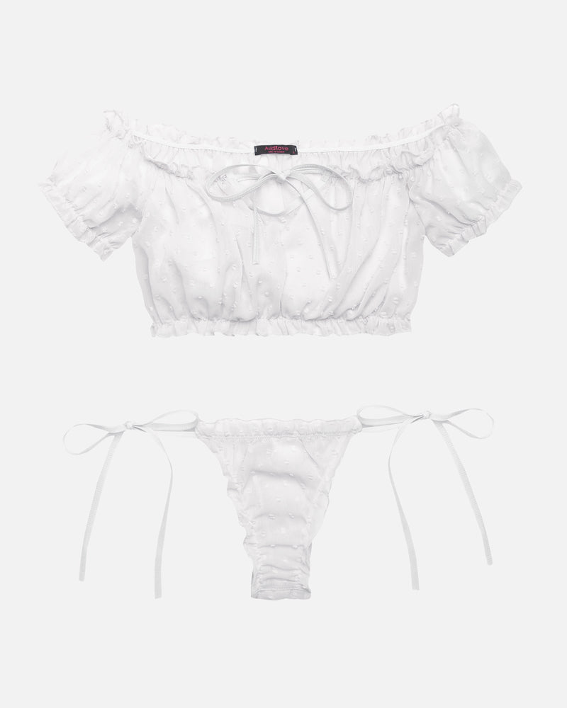 Mesh Butterfly Bra and Panty Set - Cinderella