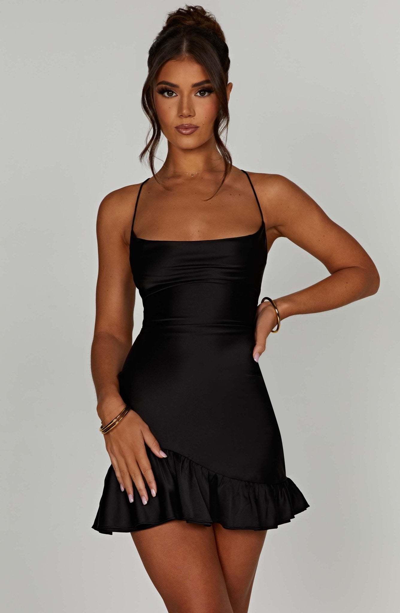 Nicola Mini Dress - Black - Cinderella