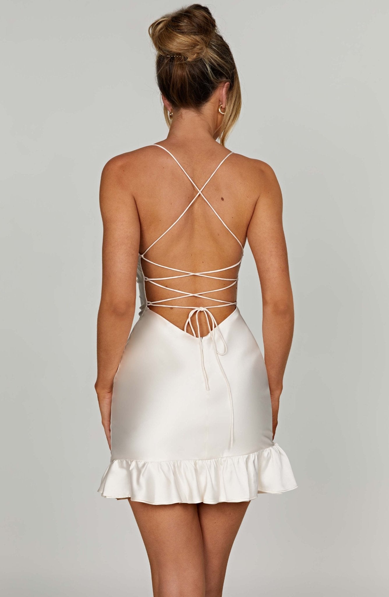 Nicola Mini Dress - Ivory - Cinderella