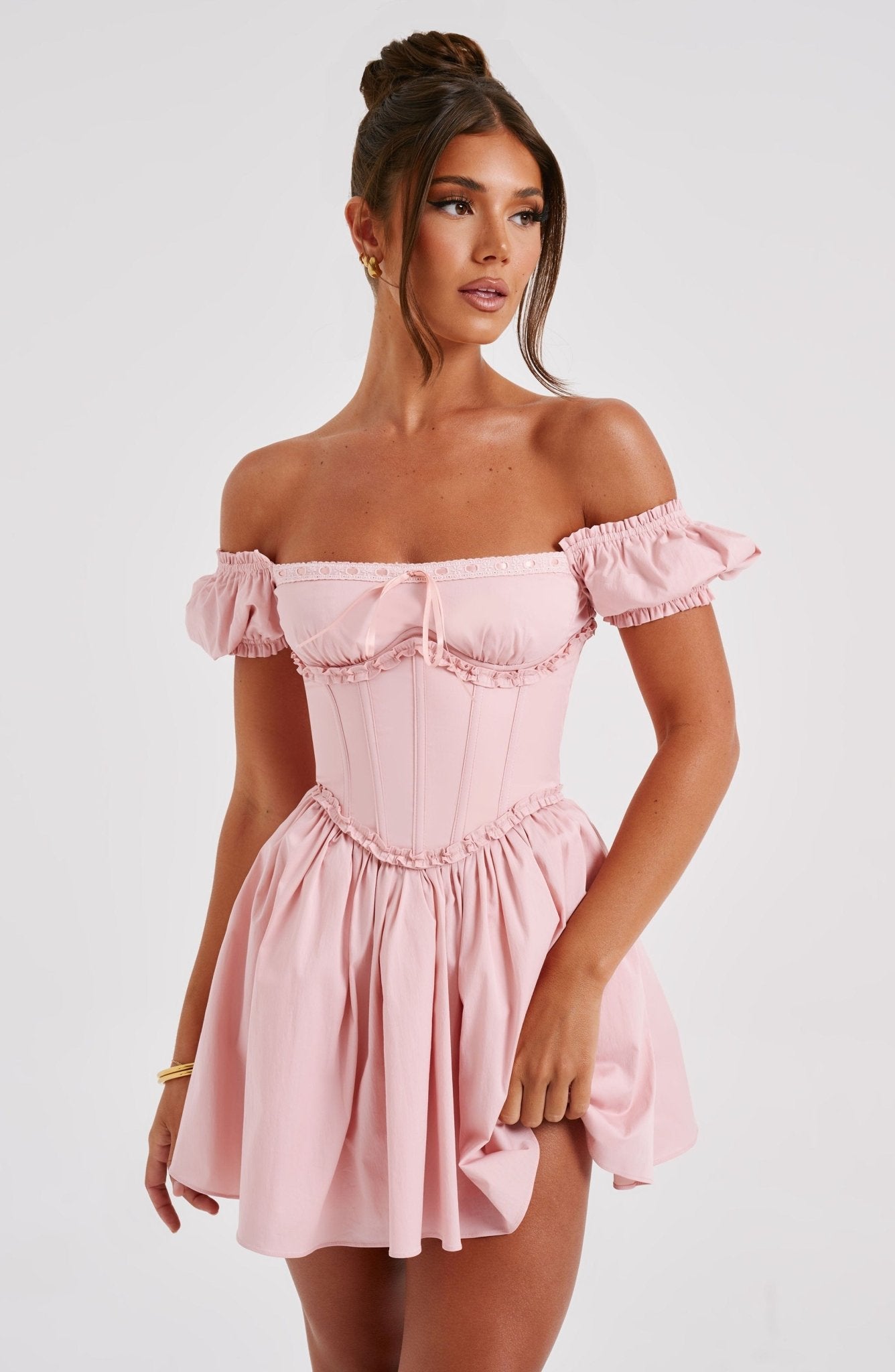 Phoebe Mini Dress - Blush - Cinderella