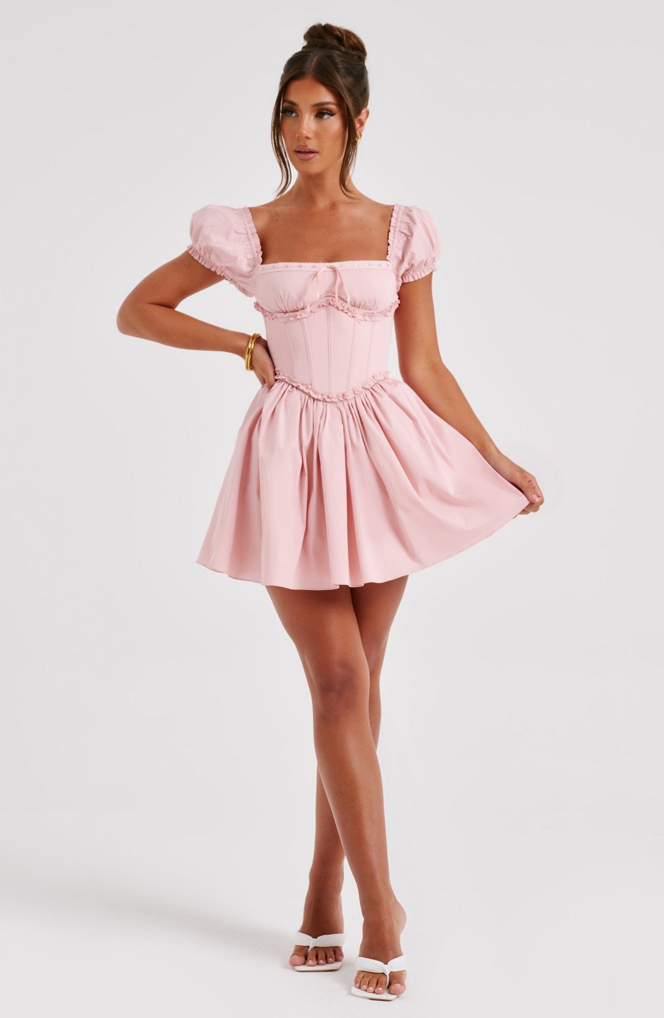 Phoebe Mini Dress - Blush - Cinderella
