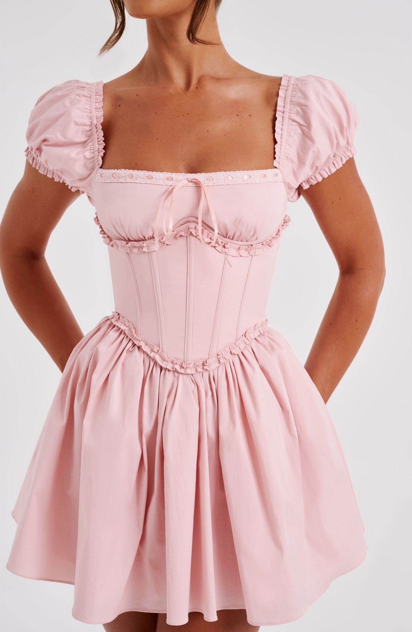 Phoebe Mini Dress - Blush - Cinderella